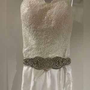 Wedding dress that has been professionally cleaned and kept in a keepsake box